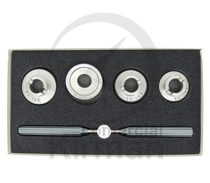 Set Llave Acero 34-38mm 48125 (4) Unidades Abrir-Cerrar Fondos Tipo BREIT + Herramienta