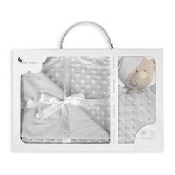 Set Mantita 80x110 Cms. + Dou-Dou Gris Interbaby