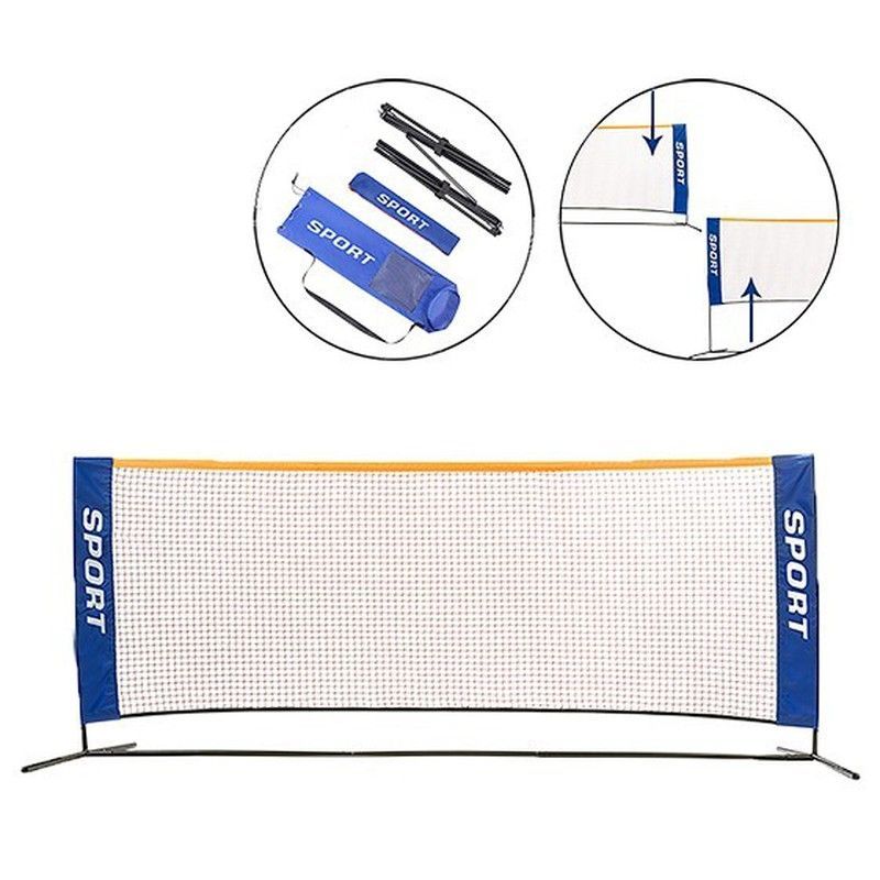 Set metálico para minitenis o minibadminton