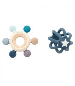 Set Mordedores Sensoriales Silicona Azul Olmitos