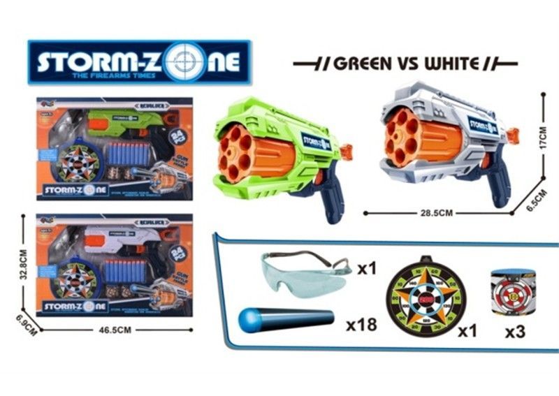 SET PISTOLA STORMZOME C/GAFAS Y DIANA