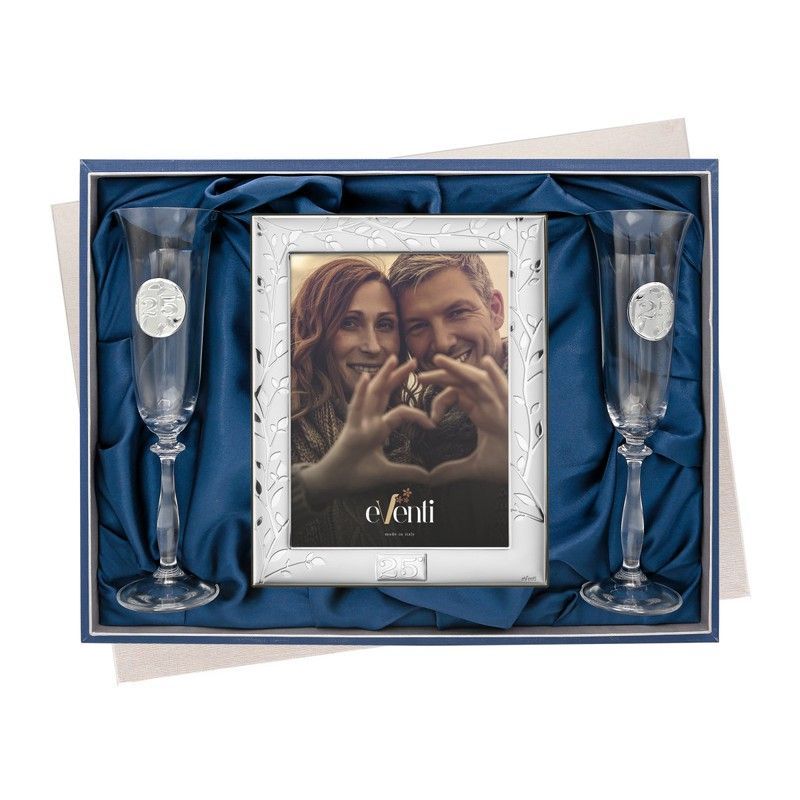Set Portafotos Copas Aniversario 13x18cm EV9223/04V Alianzas Arbol De La Vida 25 Años