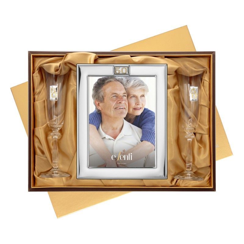 Set Portafotos Copas Aniversario 18x24cm EV9213/03C Alianzas 50 Años