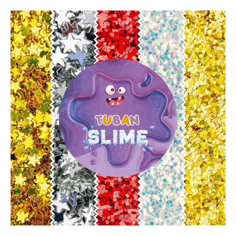 Set Purpurina para Slime- 5x5g