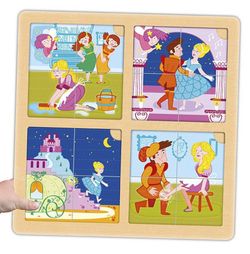 Set puzzle-secuencias: Los 3 cerditos y cenicienta