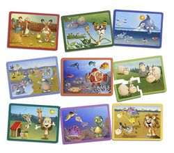 Set puzzles animales
