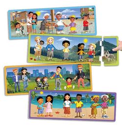 Set puzzles familias del mundo actual