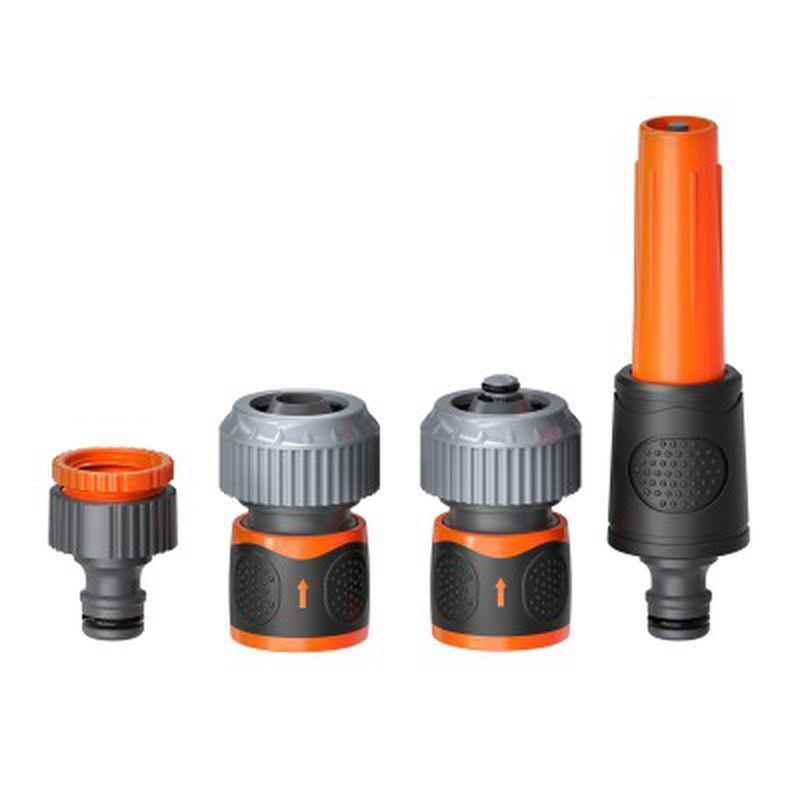 Set riego 4 piezas manguera 1/2 Akhuo+  Alfa Dyser 47420