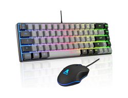Set teclado + raton gaming the g-lab combo hydro-grb/sp 2 en 1
