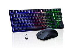 Set teclado + raton gaming the g-lab combo oxy-ex/sp 2 en 1 inalambrico rainbow