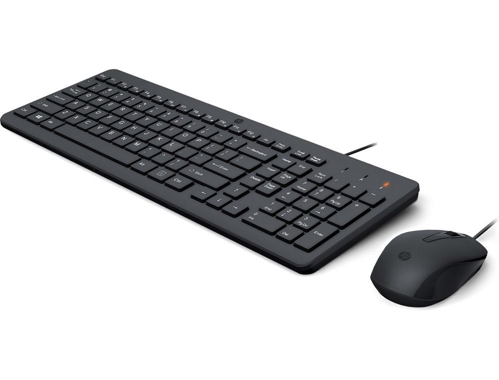 Set teclado+raton hp con cable color negro