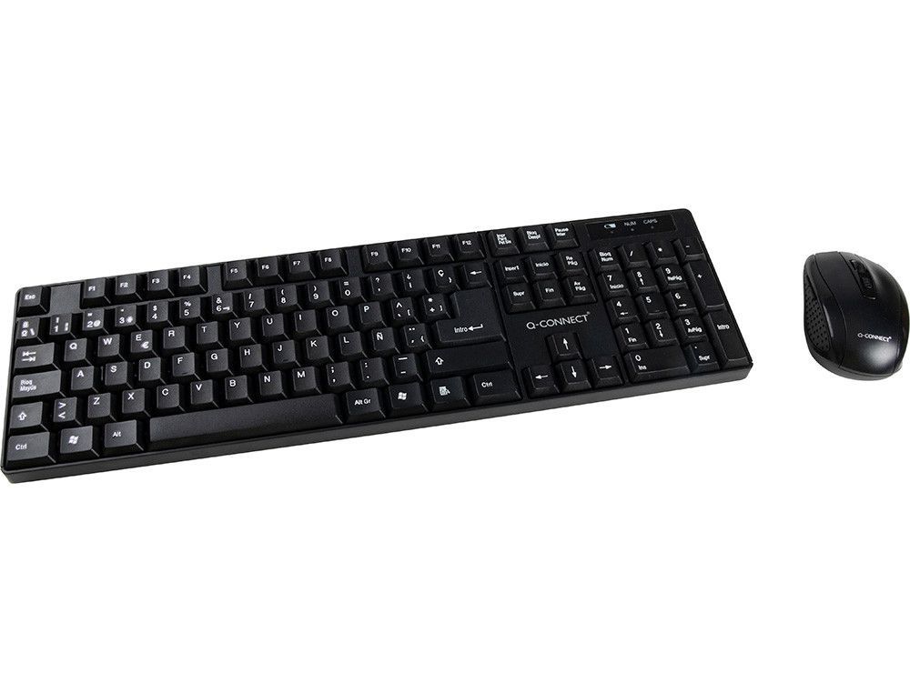 Set teclado + raton inalambrico q-connect 2.4g negro compatible windows 98 / nt / me / 2000 / xp / 7 /