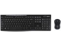 Set teclado + raton logitech mk270 inalambrico negro