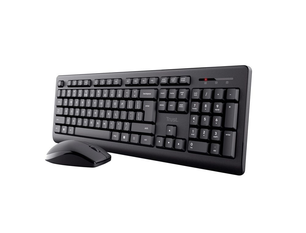 Set teclado + raton trust primo inalambrico usb 2.0 color negro