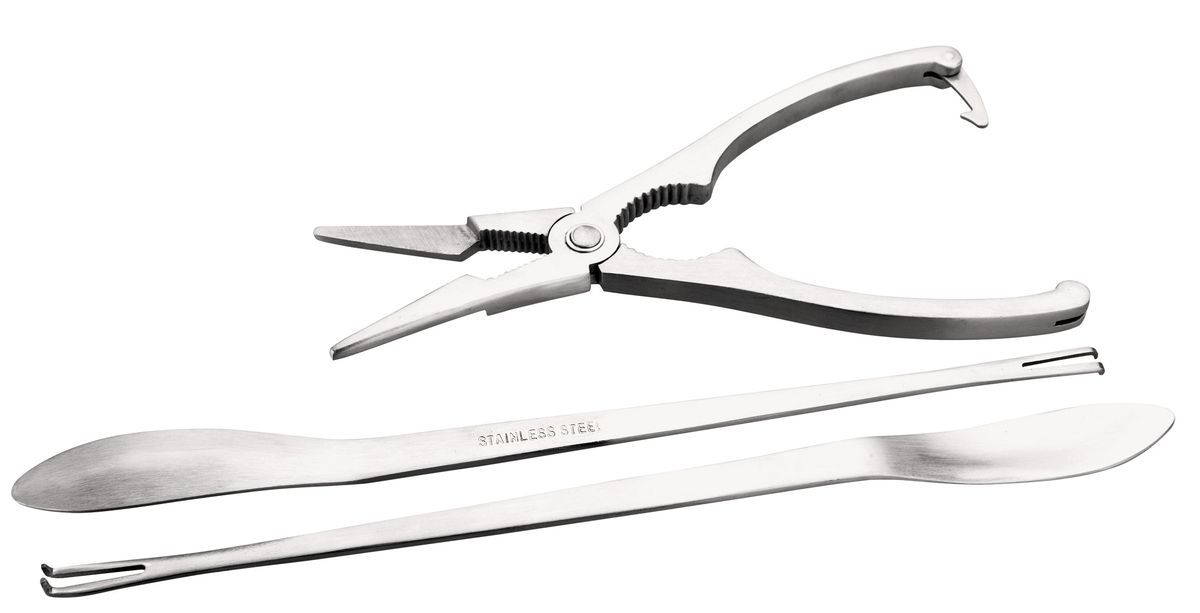 Set Tenaza De Marisco Y 2 Tenedores Inox