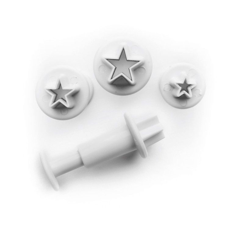 Set tres cortadores estrella