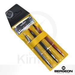 Set Útil Bergeon Acero 115mm 55006 (3) Unidades Colocar Agujas Puntas De PVC