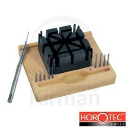 Set Útil Horotec Acero/Madera 94x83x14mm 44011 Soporte Sacar/Colocar Pasadores De Armis + (10) Pernos