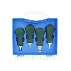 Set Útiles Acero/Plástico 80mm 48164 (4) Unidades Para Abrir Fondos De Relojes A Presión