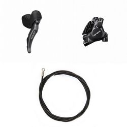 SHIMANO GRX Freno (kit) BRRX820KTSTRX820ST Derecho / trasero Resina con aleta Sin adaptador, para grosor de soporte trasero de 25 mm 1700 (Negro)