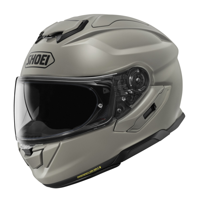 SHOEI GT-Air 3 GRIS CHALK | Casco Integral Touring Premium | Visor Solar Integrado QSV-2 | Homologación ECE 22/06