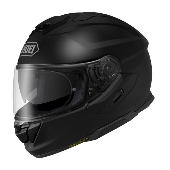 SHOEI GT-Air 3 NEGRO MATE | Casco Integral Touring Premium | Visor Solar Integrado QSV-2 | Homologación ECE 22/06