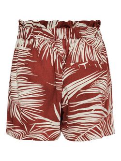 Short ancho estampado hojas de palmera Only Burnt Henna