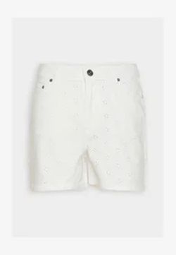 Shorts 5 bolsillos con bordados Only Cloud Dancer