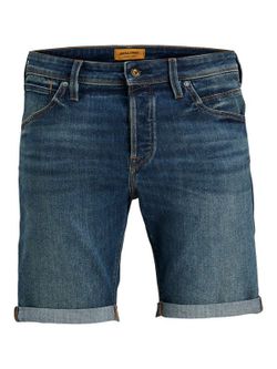 Shorts 5 bolsillos de aspecto desgastado Jack & Jones Dark Denim