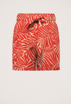 Shorts con estampado hojas tropicales Only Pureed Pumpkin