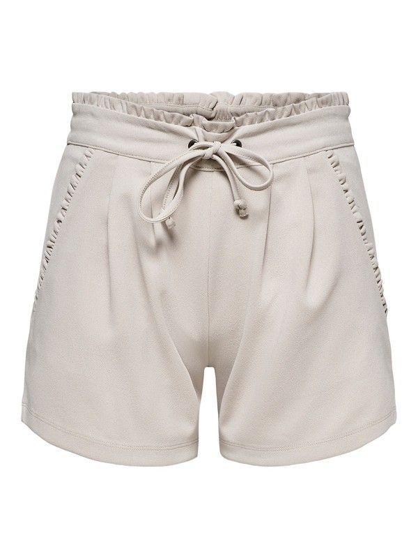Shorts con goma y detalle fruncido Jdy Chateau Gray