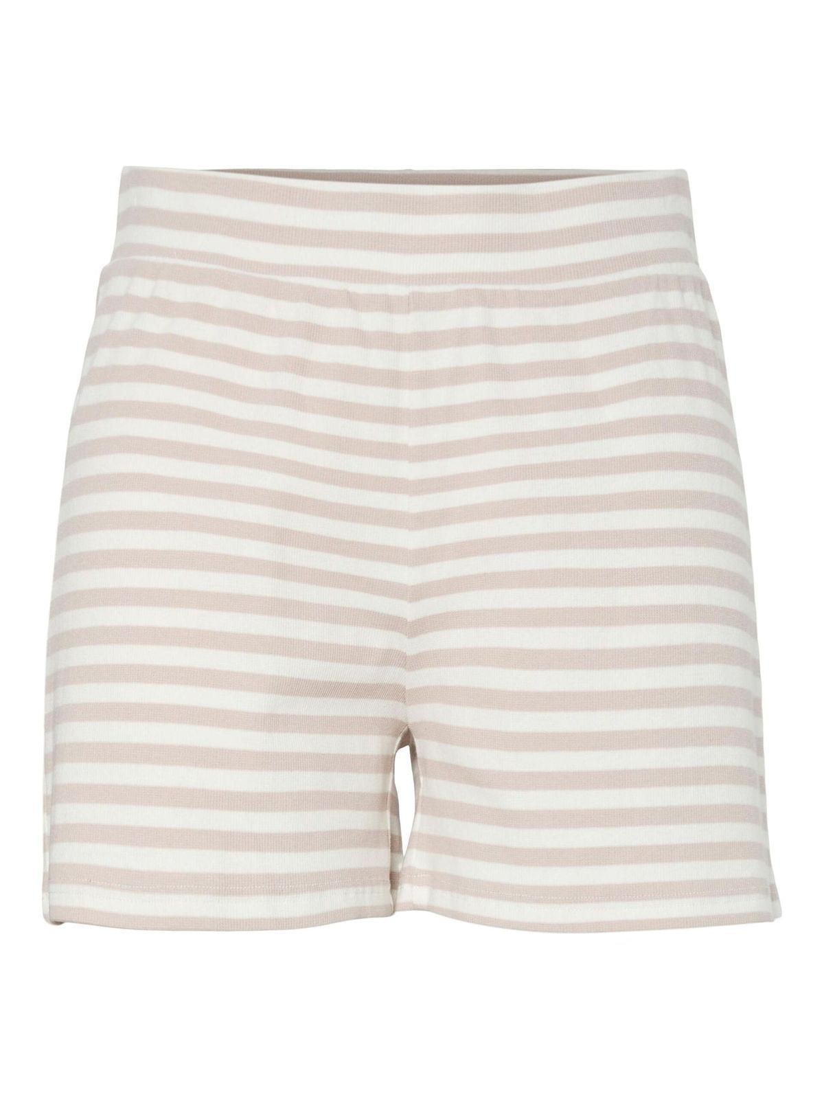 Shorts de punto canalé MW rayas Pieces Silver