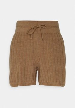 Shorts de punto canalé Only Toasted Coconut