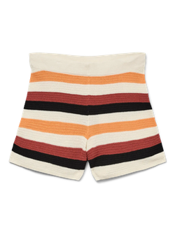 Shorts de punto rayas tricolor Vero Moda Birch