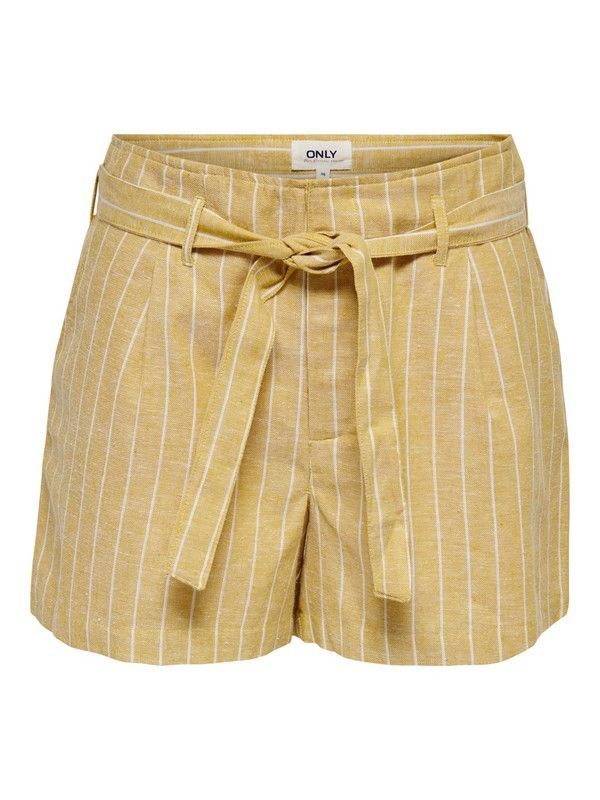 Shorts de rayas con cinturón Only Golden Spice