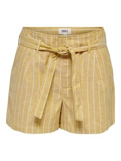 Shorts de rayas con cinturón Only Golden Spice