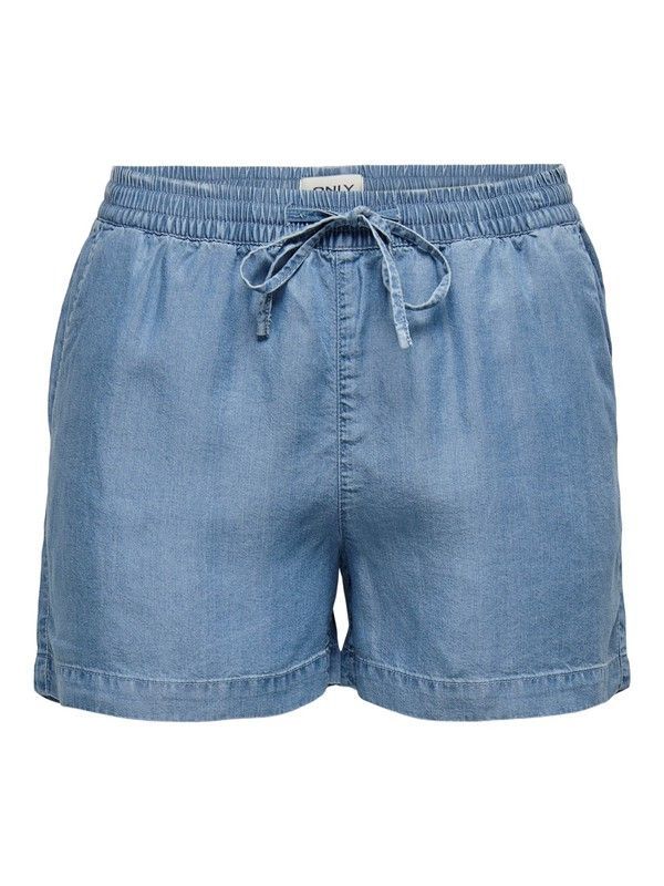 Shorts lyocell con goma Only Medium Blue