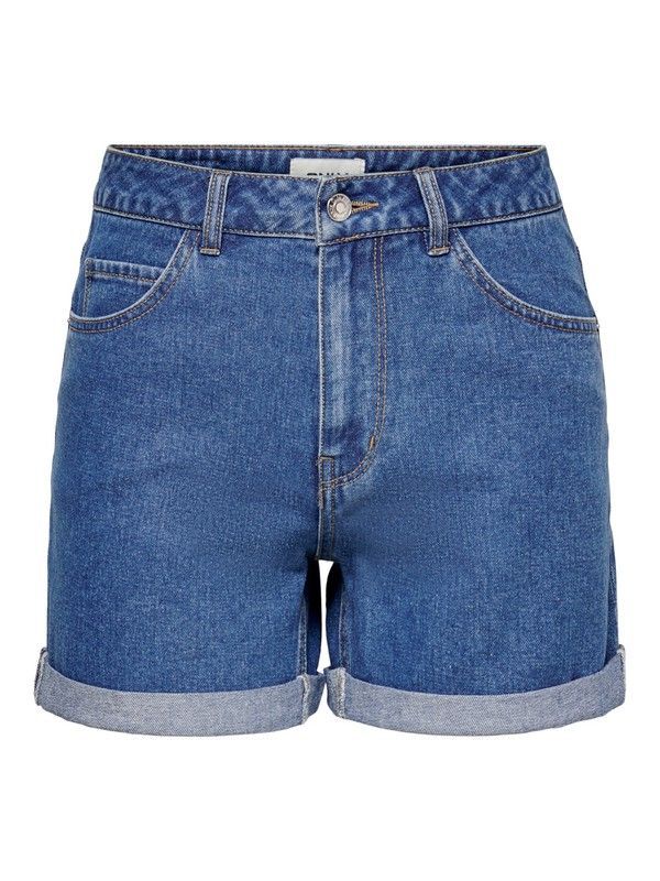 Shorts tejanos 5 bolsillos ancho Only Medium Blue
