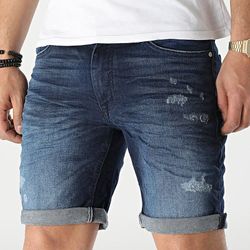 Shorts vaqueros 5 bolsillos elásticos Blend Of America Denim Darkblue