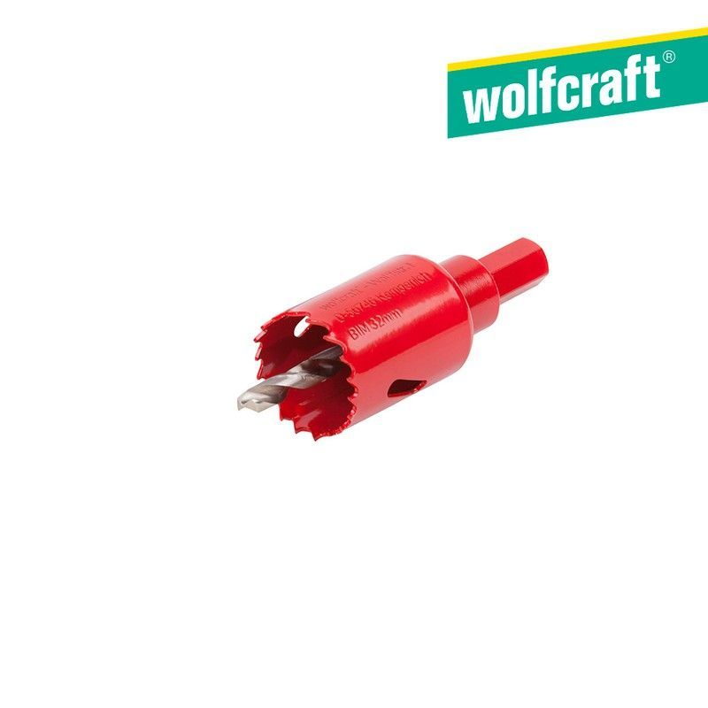 Sierra De Corona Bim Completo Con Adaptador Y Broca Piloto Ø32 5466000 Wolfcraft