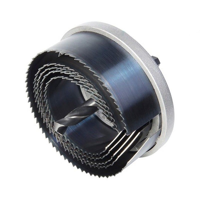 Sierra De Corona Con Broca Central De 8mm Con 5 Laminas 2162000 Wolfcraft