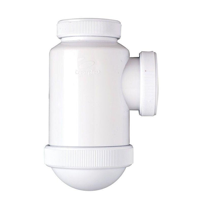 Sifón botella CREARPLAST C-3 Sifon Bot.Sal.Horiz.Tubos Liso1 1/4*32Mm