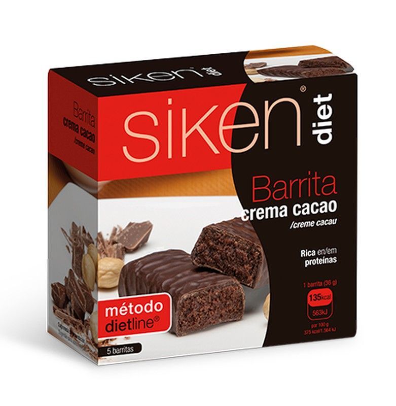 Siken Diet Barrita Crema de Cacao 5uds