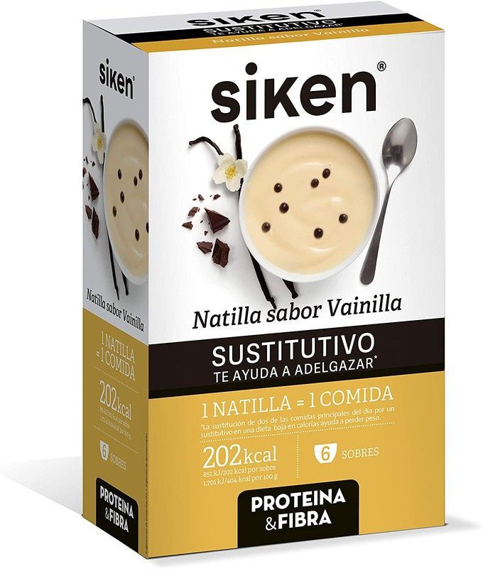 Siken sustitutivo natillas 6 sobres complemento para adelgazar