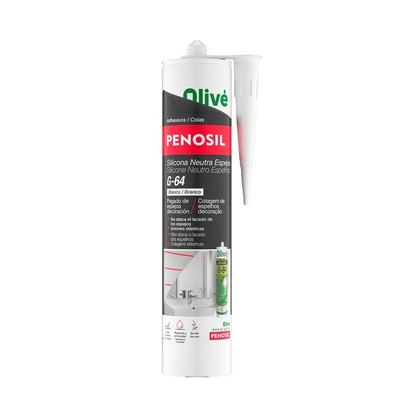 Silicona G-64 ESPEJOS Neutra para pegado (300 ml)