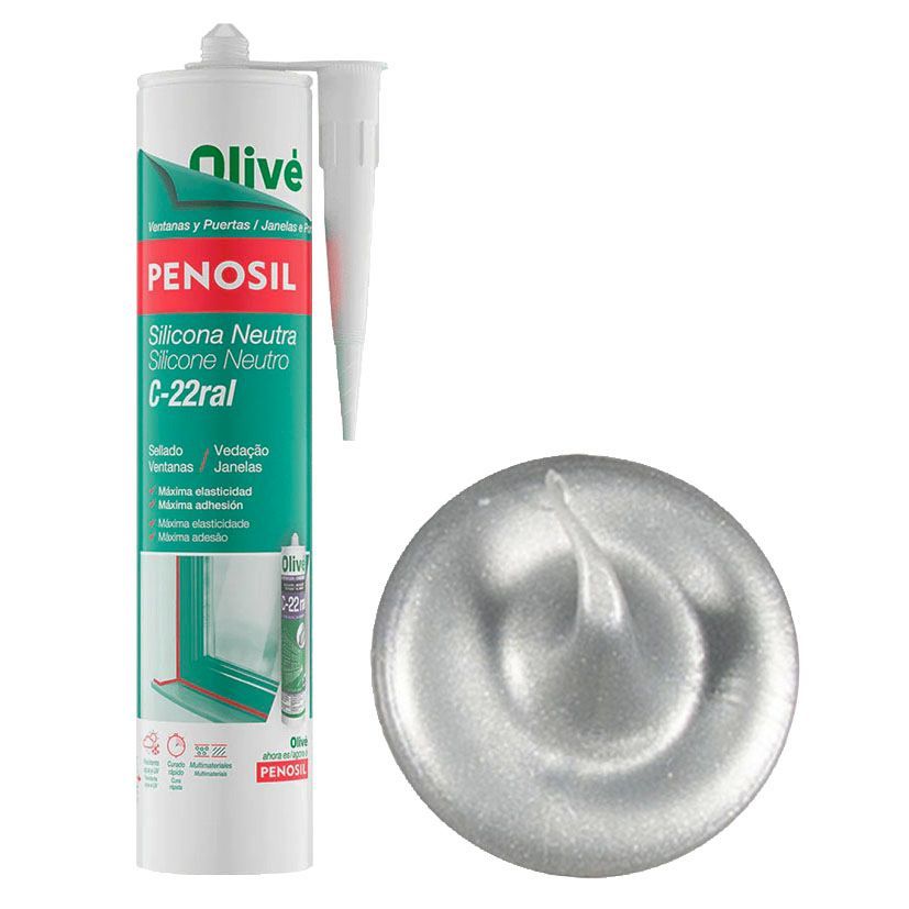 Silicona Neutra C-22 Aluminio 300Ml