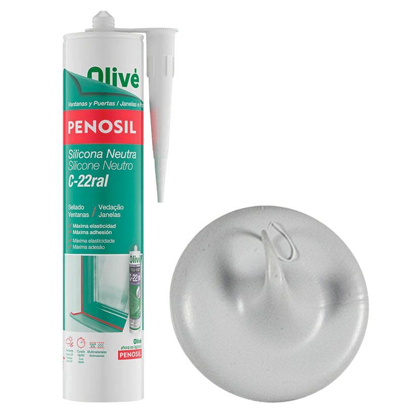 Silicona Neutra C-22 Gris Cinza 300ml