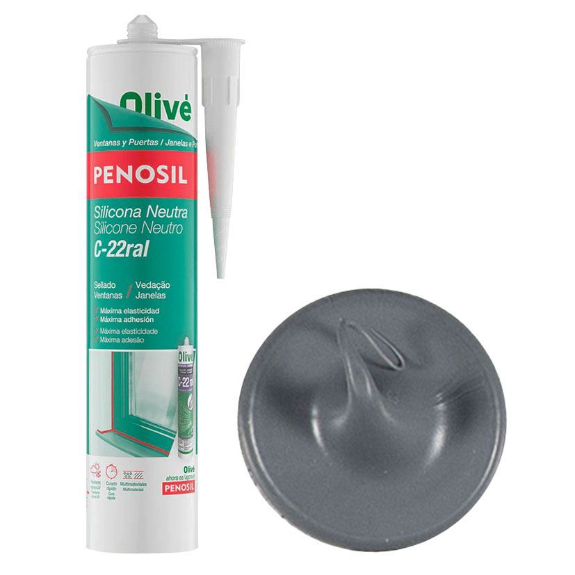 Silicona Neutra C-22 Gris R7012 300Ml