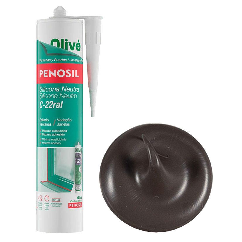 Silicona Neutra C-22 Marron R8019 300Ml