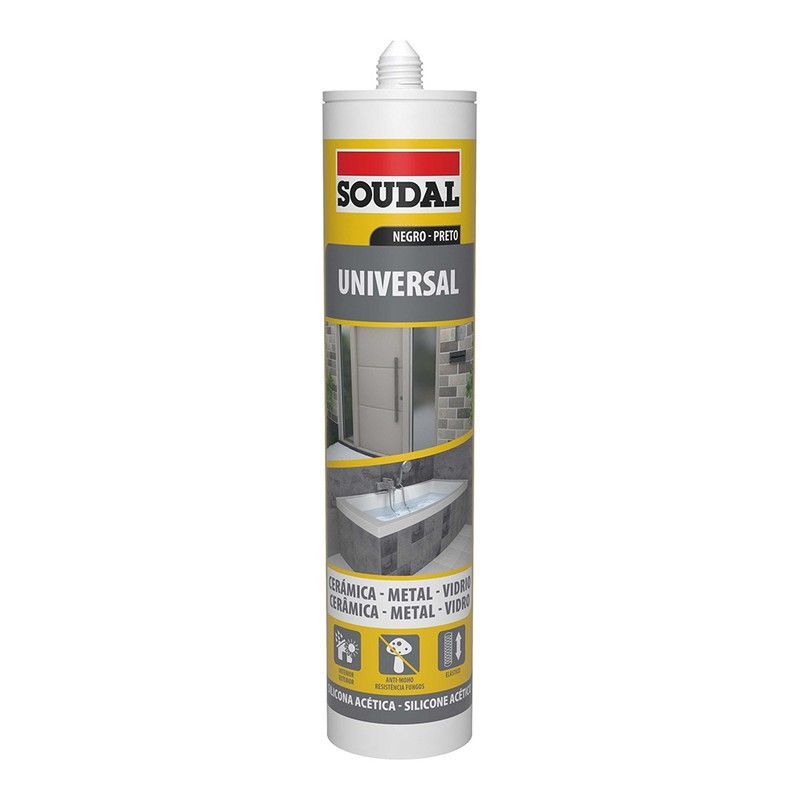 Silicona Universal Negra 280ml 115926 Soudal